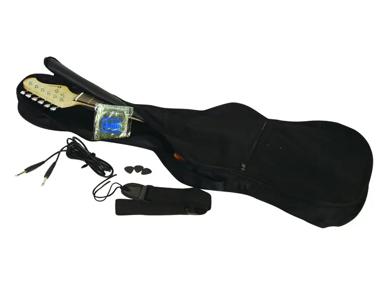 DIMAVERY ST-203 E-Guitar, black 